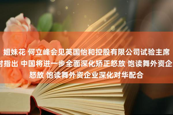 姐妹花 何立峰会见英国怡和控股有限公司试验主席班哲明·凯瑟克时指出 中国将进一步全面深化矫正怒放 饱读舞外资企业深化对华配合