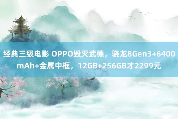 经典三级电影 OPPO毁灭武德，骁龙8Gen3+6400mAh+金属中框，12GB+256GB才2299元