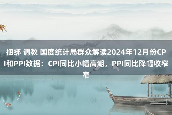 捆绑 调教 国度统计局群众解读2024年12月份CPI和PPI数据：CPI同比小幅高潮，PPI同比降幅收窄